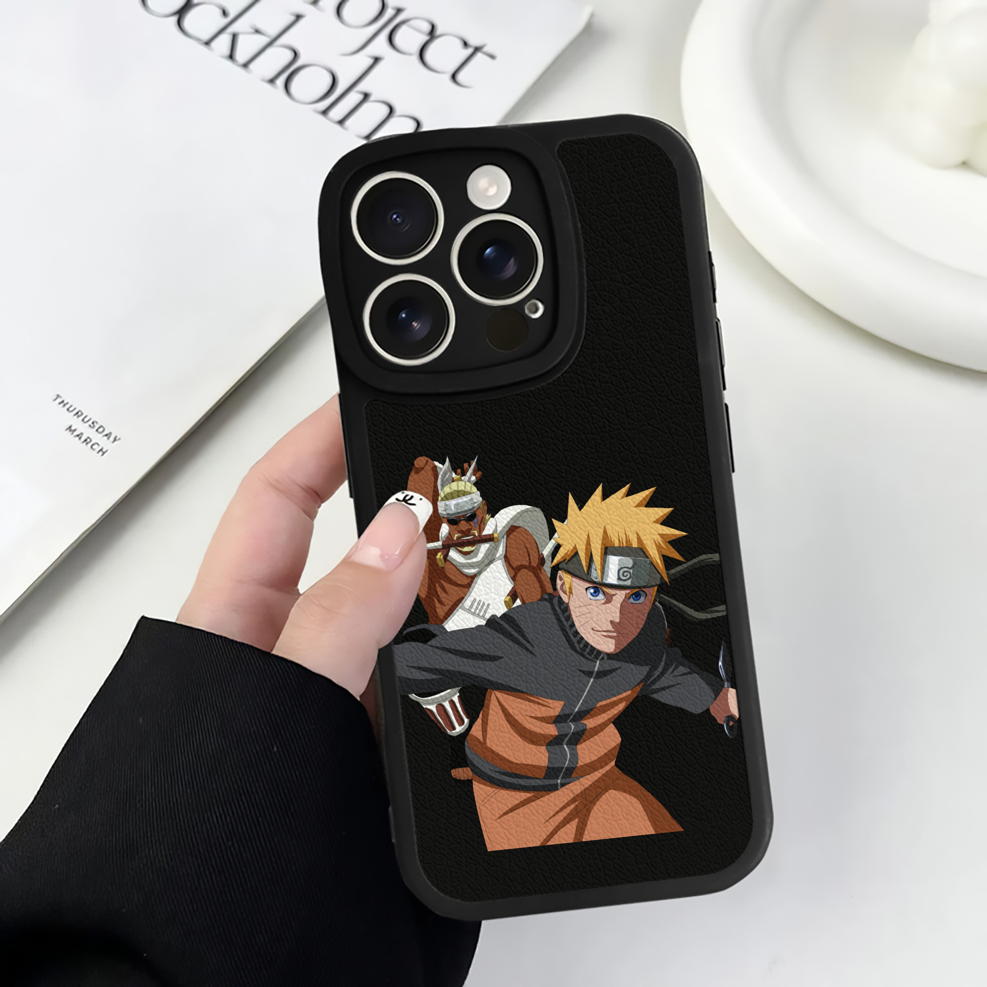（画像用） NARUTO -ナルト- うずまき ナルト Uzumaki Naruto 【iPhone 16シリーズ対応】シリコンスマホケース（レザー調） 材質：シリコン
